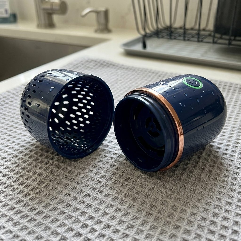 PodBloom separated into its two washable parts